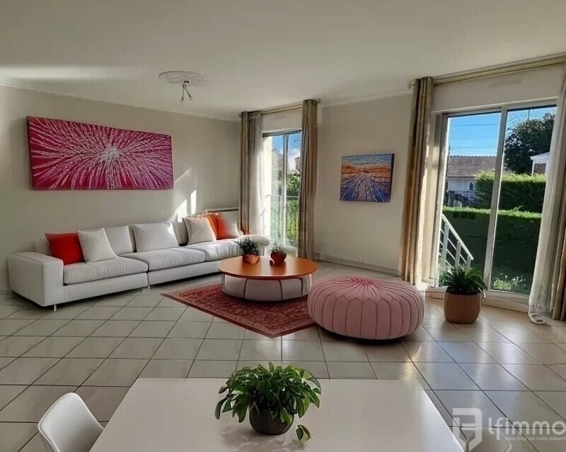 Villa familiale récente en pierre de taille - Salon séjour