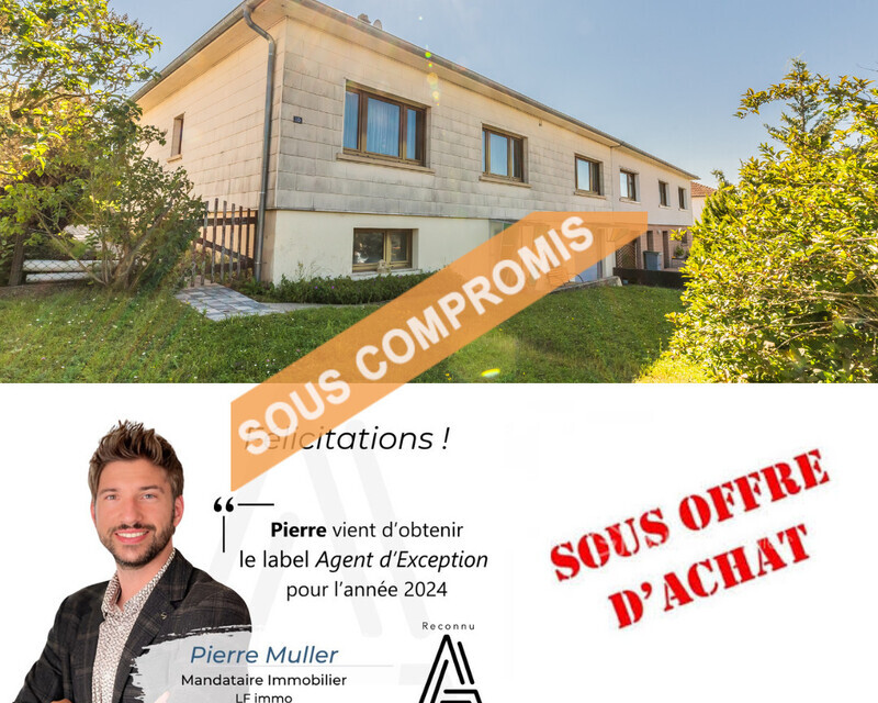 Sous-Offre : Maison Familiale, secteur calme, à Folschviller. - En moins de 20 jours    97 