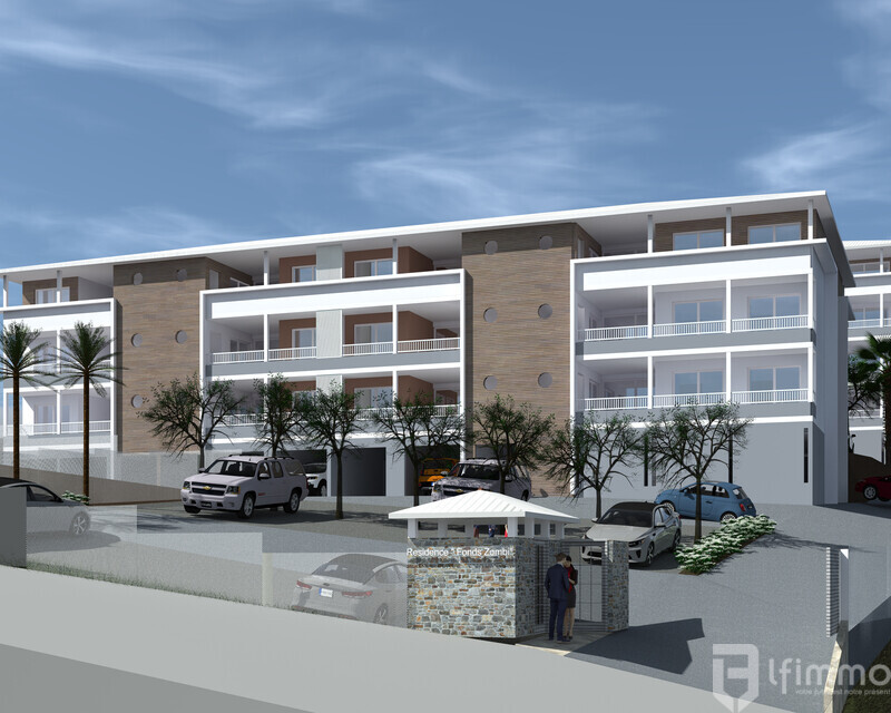 fort de france : résidence castellana appartement type 2  - Redoute - perspective