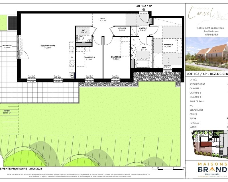 Neuf 4P Rez-de-jardin Haut de gamme à Barr - Lot 102 4p rez-de-chaussee page-0001