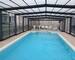 Maison de Famille sur 1 hectare avec dépendances - Couvrable et découvrable avec son abri haut, la piscine est chauffée par une pompe à chaleur MITSUBISHI