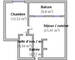 T2 de 41 m² - parking - La Lironde - Plan surfaces