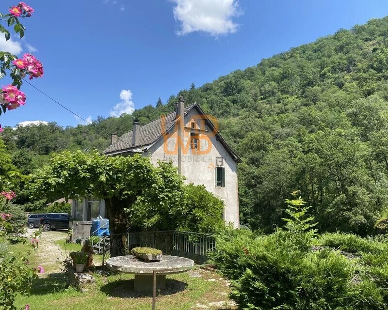 4 logements avec piscine en bordure de rivière + 2ha de bois - Aveyron Immeuble 4 logements bordure de riviere
