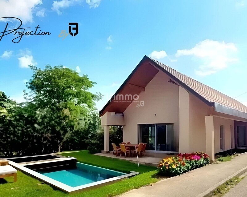 Maison neuve plain-pied avec vue exceptionnelle 115m2 - Jardin terrasse projection 2